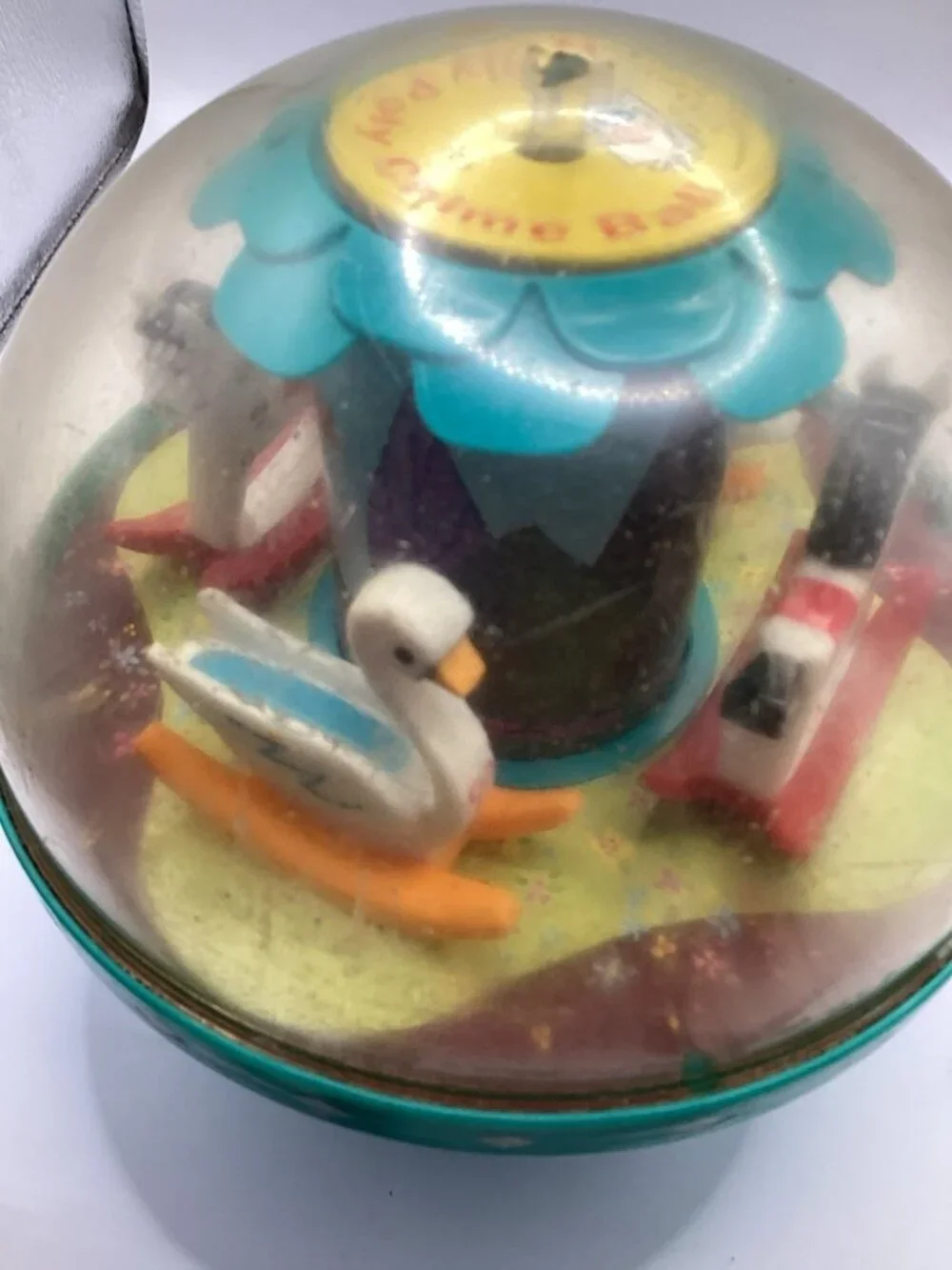 1966 Vintage Fisher Price Roly Poly Chime Ball